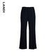 LANDI (LANDI) LANDI LANDI slim slim slightly flared trousers for women winter new navy blue suit pants drape navy S