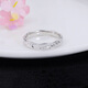 Jibaolou PT950 platinum ring for men and women to tie the knot, platinum ring for couples, fixed ring, 6.5g, size 17