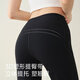 Moxun boot-cut pants for women, high-waisted, tummy-tightening, butt-lifting yoga pants, casual and versatile shark flared pants, thin velvet black regular style M