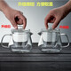 Xuanshitang ready stock thickened glass teapot small glass heat-resistant high temperature teapot water separation tea set 550ml only single pot sold no small cup 550ml