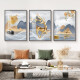 Long time no see [over 10,000 positive reviews] Long time no see modern minimalist living room decoration painting Nordic style wall painting mural entrance painting Deer Ming Xianghe 40*60 matte cloth + PS gold frame
