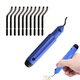 Mitzi deburring trimming knife scraper chamfering trimming tool set plastic metal trimmer 10 boxed blades