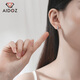 Aidozuan pt950 platinum earrings for women, platinum earrings, super flash diamond earrings, weight 3.0-3.2g + delivery certificate