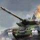 Henglong Deutsch Leopard Tank Fernbedienung Auto Fernbedienungstank Fahrzeug Military Battle Model Eltern-Kind-Fernbedienung Auto-Ladung Spielzeugprofessioneller Ausgabe (Metall Track + Drive Wheel) 1800-mAh-Batterie (kann etwa 25 Minuten lang gespielt werden)