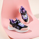 HELLOKITTY children's shoes girls sneakers children's autumn shock-absorbing running shoes girls light casual white shoes 6913 black powder 33