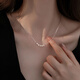 Yijin S925 sterling silver necklace for women 2025 new freshwater pearl necklace high-end design niche light luxury clavicle pendant exquisite gift box freshwater pearl necklace