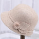 Yaoxin autumn and winter middle-aged and elderly hats women's woolen hats for the elderly and mothers winter warm hats for grandmothers and old ladies hats gray one size