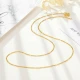 Chao Hongji Jane Gold Necklace Women's Pure Gold Necklace Gold Element Chain Gold Chain Pricing Labor Cost 120 Yuan W Pre-sale About 3.35g