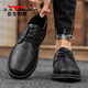Bull Family Men's Shoes 2025 New Breathable Leather Shoes Men's Cowhide Business Casual Shoes Soft Sole Versatile Driving Shoes Men