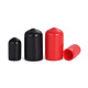 JINGGONG PVC cap round pipe sleeve black/red rubber thread protection plug soft-impregnated plastic insulation dust-proof seal inner diameter 20.0mm black (10 pieces)