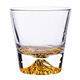 Japan's Mount Fuji heat-resistant crystal glass handmade whiskey cup couple cup gift box set Mount Fuji cup two gift box
