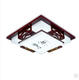 Kezhitu customized LED Chinese ceiling lamp wood art sheepskin lamp rectangular atmospheric antique solid wood living room book room 829 jing 5353 three colors 48W