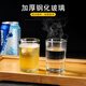 Fall-resistant and heat-resistant tempered glass cup, straight beer cup, tea cup, two-liang white wine cup, 100ml cup, 6-piece tempered cup