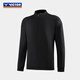 VICTOR VICTOR badminton uniform Victory men and women autumn and winter training sports jacket long sleeves trousers J-15606-C (black) S
