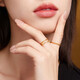 Lukfook Jewelry Gold Ring Solid Ring Solid Gold Couple Ring Price No. 5 - About 0.96g