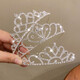 Ililo Bride Princess Crown Tiara Children's Day Crystal Headband Girls Headband Girls Birthday Crown Baby Hairband 1#Love Crown