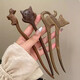 Two generations of happy cats and cat lovers, sandalwood hairpins for women, antique style cute hairpins, hairpins, high-end antique style Hanfu headwear, sandalwood kittens