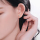 Mengkeduo S925 Silver Needle Zircon Earrings Set Simple, Compact and Versatile Earrings Light Style Exquisite Ear Bone Nails for Ear Holization Earrings Zircon Earrings 6-piece Set