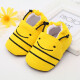 Jiuaijiu baby toddler shoes autumn and winter baby floor shoes thickened non-slip indoor front shoes Little Bee 13 size 0-1 years old
