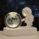 Fascini Astronaut Night Light Little Prince Crystal Ball Luminous Base Desktop Ornament Birthday Gift Beloved Astronaut-Star Walking Gift Box