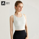 Auyi Sports Vest Shockproof All-in-One Fitness Special Sports Bra High-Intensity Support Pilates Top Big Breasts Beautiful Back Ivory White M
