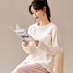 Nanjiren Pijamas para Mujer Otoño E Invierno para Mujer Además Jersey De Franela De Terciopelo Informal Se Puede Usar Fuera De La Ropa del Hogar Traje Mi L