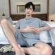 Modal men's pajamas men's summer 2025 new short-sleeved home clothing men's boys and teenagers summer summer large size H HDE-9930 L single size