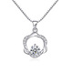 Fat Donglai same style platinum pendant without chain PT950 women's necklace single pendant single 18 clavicle chain single pendant platinum style 1