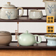 Le Shengtu tea cup holder tea table ornaments tea set storage rack tea table storage rack tea room Kung Fu tea set display rack LC519
