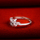 Yuan Shengfu's new PT950 fresh and fashionable leaf platinum ring, versatile platinum ring for women, 2.98g