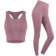 Aixiabu Yoga Wear Women's Suit Spring and Summer High-End Pilates Yoga Vest Professional Sports Suit Slimming Yoga Wear Underwear A0032NS Misty Purple+X22055NS Misty Purple L