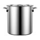 Commercial extra thick stainless steel barrel round barrel household large capacity soup pot water storage barrel oil barrel stewed meat pot stall soup barrel thickened soup barrel 45*45
