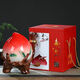 Empty bottle Jingdezhen ceramic wine bottle longevity peach wine jar 2 Jin Jin equals 0.5 kg 5 Jin Jin equals 0.5 kg Gift box Birthday banquet gift porcelain cellar wine jar wine set 5 Jin Jin equals 0.5 kg Single bottle of longevity peach + brocade box