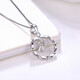 Saturday Fortune (ZLF) PT950 platinum pendant women's car flower sparkling garland pendant love hug 1.36g