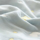 Hengyuanxiang pure cotton six-layer gauze towel quilt baby nap quilt summer cooling quilt children's baby sofa office blanket thickened six-layer towel quilt-Caiyun Blue 240cm*200cm