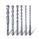Dongcheng power tool accessories round shank electric hammer impact drill bit round head two pits two grooves alloy drill bit round shank drill bit (6*110mm 1 piece)