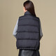 Tambor Down Jacket Vest Women's Stand Collar Loose Short Style Down Vest Jacket TD336006 Black 180