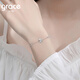 Grace GirlPT950 platinum rose bracelet for women, light luxury and high-end moissanite hand jewelry gift