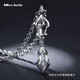 Miss JuJu pt950 platinum pendant, domineering vajra men's platinum pendant, can be separated into two ways to wear, personalized pendant, weighs 12-13g + comes with black leather rope