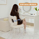 Hangxuan Shijia Makeup Stool White Dressing Stool Girls Bedroom Dressing Table Chair Back Makeup Stool Bonnie Bear Makeup Chair Pure White Lamb-Fixed Style