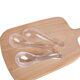 Shenfu disposable spoon plastic thickened spoon spoon dessert spoon hardened individually packaged transparent crystal spoon 100 pieces buy 200 pieces and add 50 pieces