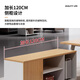 Lelike desk simple modern manager desk office desk and chair combination light luxury design lacquered boss desk president desk 160CM*80CM single table + side cabinet