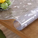 Feather Pocket Transparent PVC Tablecloth Soft Glass Waterproof, Oilproof and Anti-scalding Table Mat Rectangular Coffee Table Dining Table Mat Crystal Plate Tablecloth Upgraded Environmentally Friendly Pure Ultra-High Transparent 1.0 Width 70cm*130cm