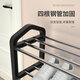 Small craftsman material shoe rack simple home entrance dormitory indoor multi-layer storage rental house shoe rack black 5 layers 75cm