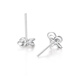 Mengjinyuan platinum earrings four-leaf clover pt950 platinum platinum earrings for women, a pair of earrings for my girlfriend