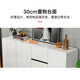 Qiuke sideboard modern minimalist tea cabinet multi-functional paint storage cabinet cream style cupboard kitchen wine cabinet living room