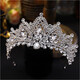 Shijun (SHIJUN) Crown Tiara for Adults 18 Years Old Princess Crystal 2025 Bride Wedding Super Immortal Gift 18th Birthday Crown No. 13 Earrings Pin + Temperament Sparkling