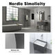Nordic household grey washing balcony colorful mop pool bathroom sink ceramic floor-standing floor mop basin BL-1047x33x40 mop pool