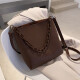 [MODO] Candy Diary Retro Bag Women's 2022 Autumn and Winter New Trendy Large Capacity Internet Celebrity Single Shoulder Chain Bag Versatile Crossbody Bucket Bag Coffee Color