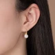 Huaying HUAYINGS925 silver earrings women's light luxury freshwater pearl earrings New Year's Valentine's Day commemorative birthday gift for girlfriend meniscus pearl earrings